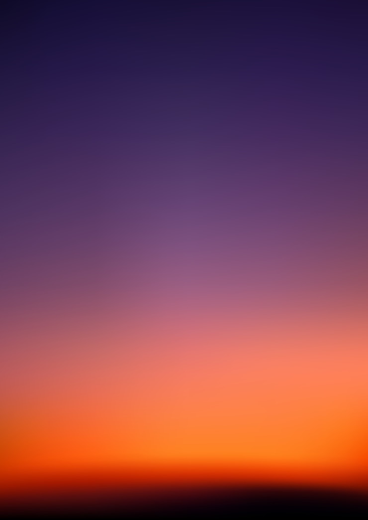 Vector salida del sol - gradiente de color púrpura, naranja y rojo cielo