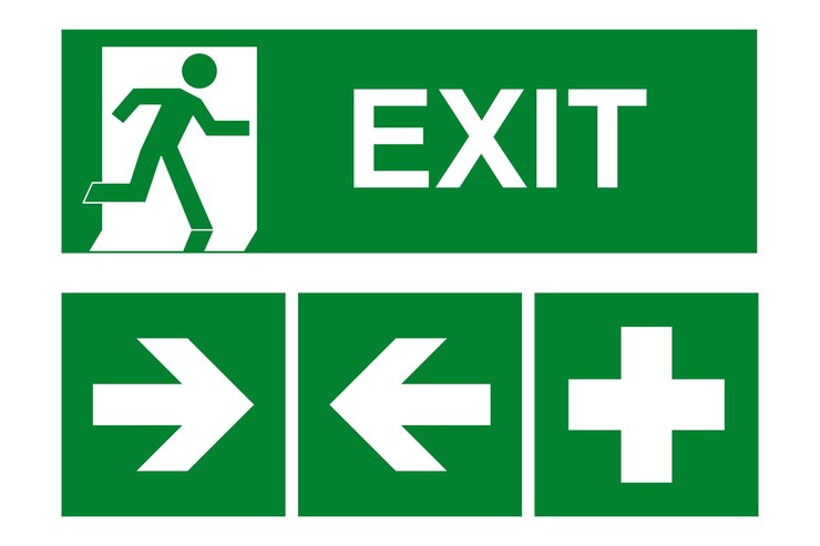 Vector salidas de emergencia y señales direccionales