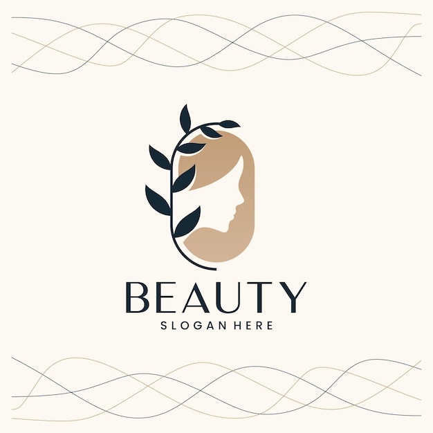 Salón de belleza, natural, inspiración para el diseño de logotipos