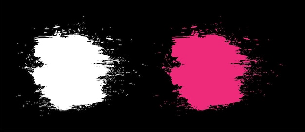 Salpicadura de banner de pintura de trazo de pincel grunge