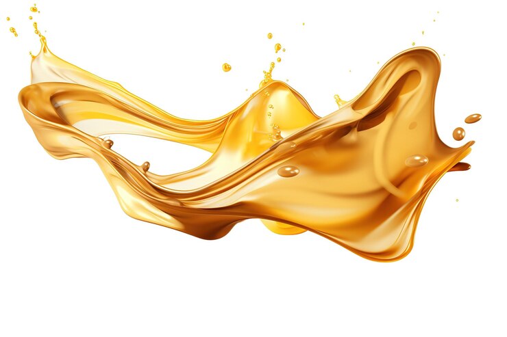 Vector una salpicadura de líquido naranja con la palabra cita en él