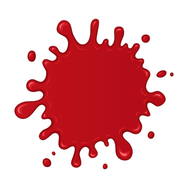 Salpicadura o gota de sangre vectorial