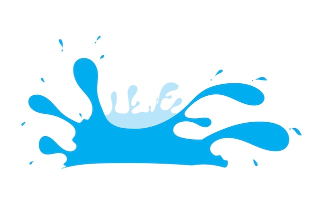 salpicaduras de agua azul salpicaduras de pintura azul sobre un fondo blanco