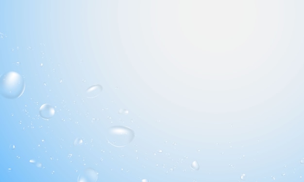 Salpicaduras de agua y burbujas de ondulación