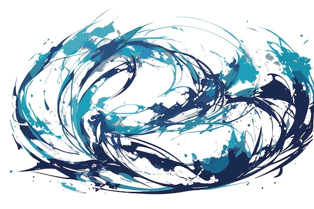 salpicaduras de agua en fondo blanco ilustración de arte vrctor