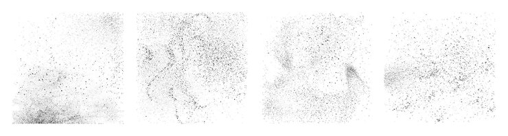Vector las salpicaduras de arena o polvo de textura de grano