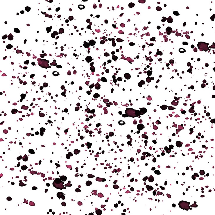 Vector salpicaduras de color rosa acuarela sobre un fondo blanco textura en vector fondo de acuarela abstracta