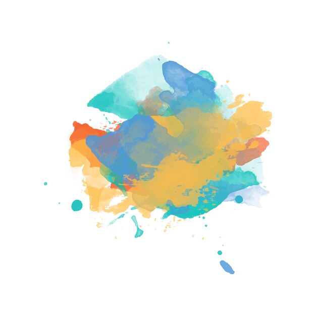 Salpicaduras de colores de acuarela