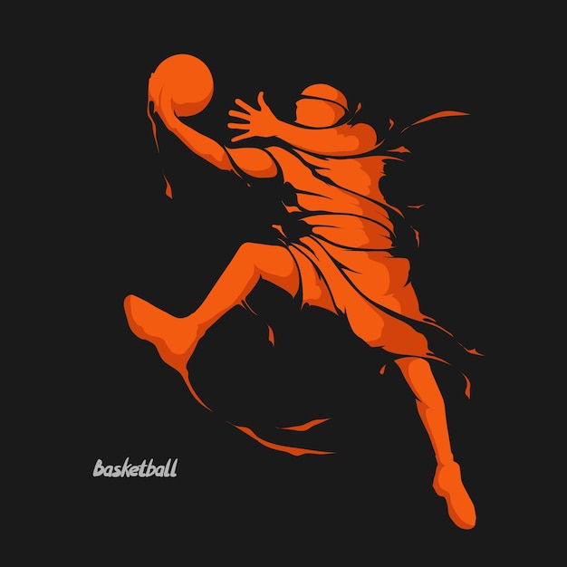 Salpicaduras de jugador de baloncesto