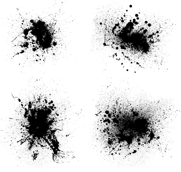 Salpicaduras de manchas de tinta