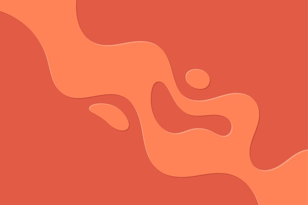 Salpicaduras naranjas abstractas con onda de fluido suave y diseño de fondo de flujo de gotas
