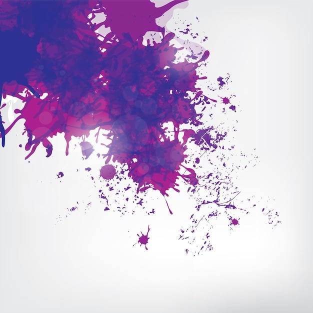 Salpicaduras de pintura de color en un fondo abstracto ilustración vectorial abstracta con fondo