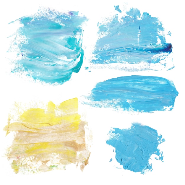 Salpicaduras de pintura de mármol azul y oro. Texturas de fondo de mármol