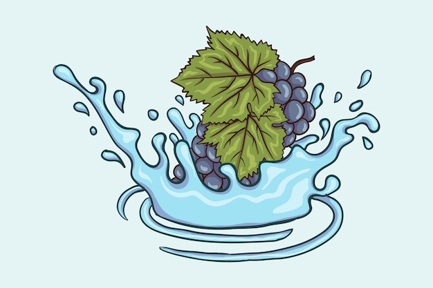 Vector salpicaduras de vino fresco