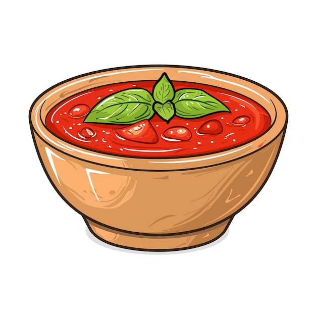 Salsa de marinara dibujos animados aislados en fondo transparente png para diseñador