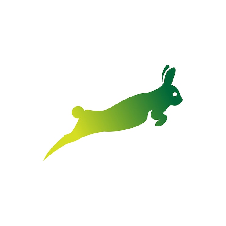 Vector salto de conejo