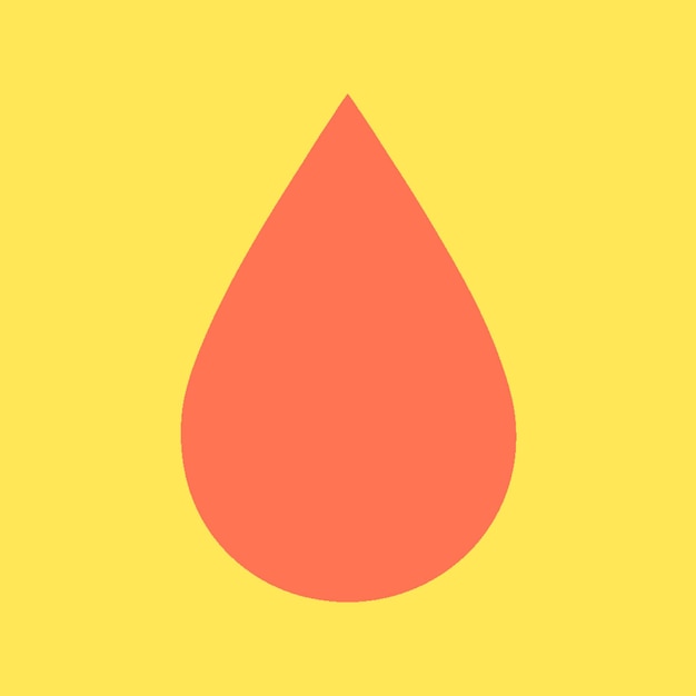 Salud y concepto médico Icono de donación de sangre PNG Diseño de ilustración de capa vectorial plana transparente