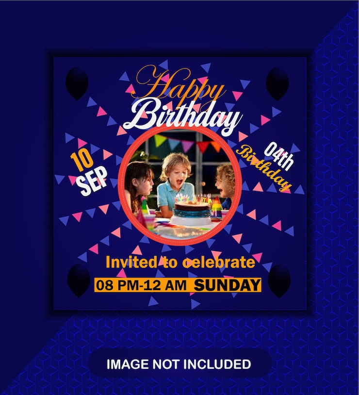 Vector salude a alguien en su día con publicaciones creativas de cumpleaños en facebook