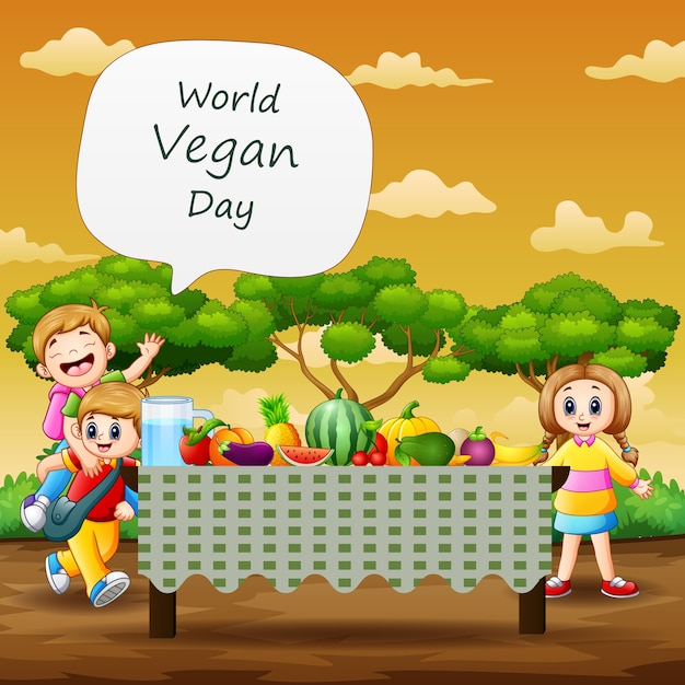 Saludo del día mundial del vegano