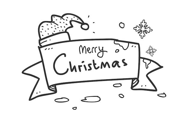 Saludo de navidad doodle