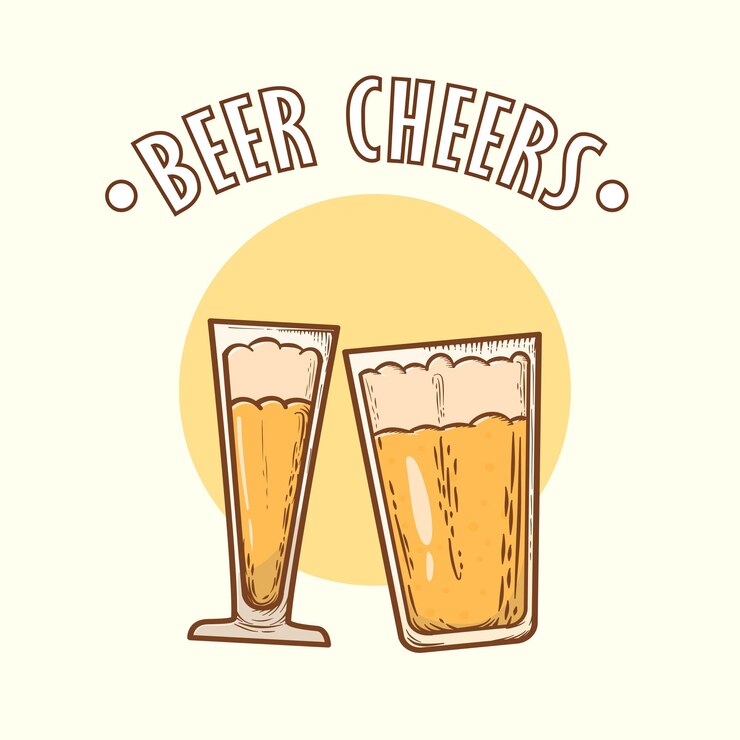 Saludos de cerveza vintage