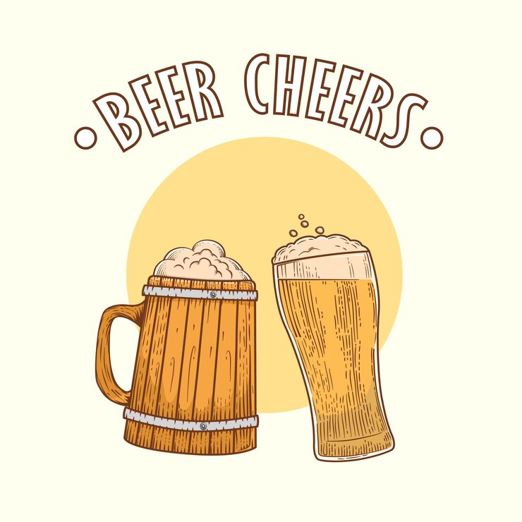 Saludos de cerveza vintage