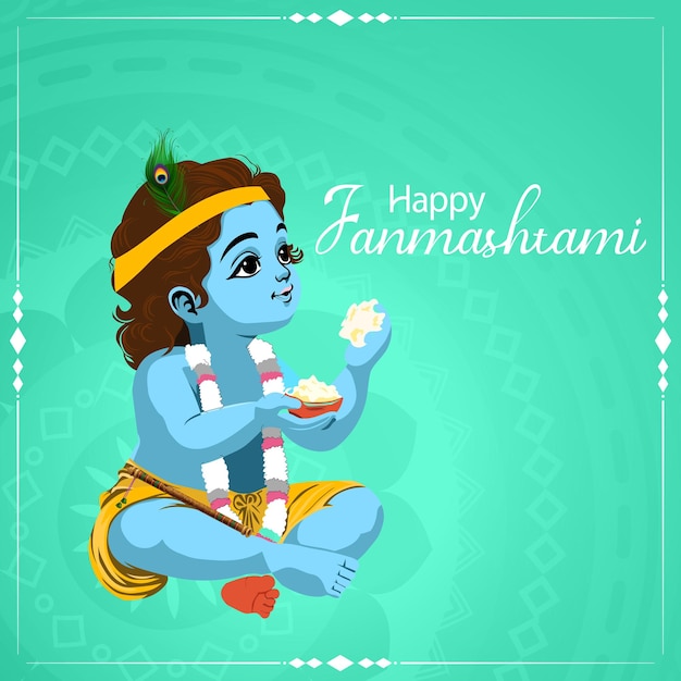Saludos para el festival de Krishna Janmastmi