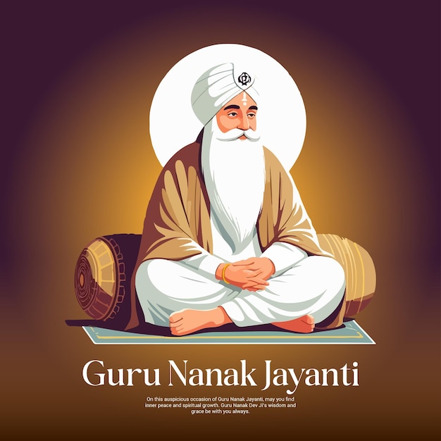 Saludos de Guru Nanak Jayanti y publicaciones en las redes sociales