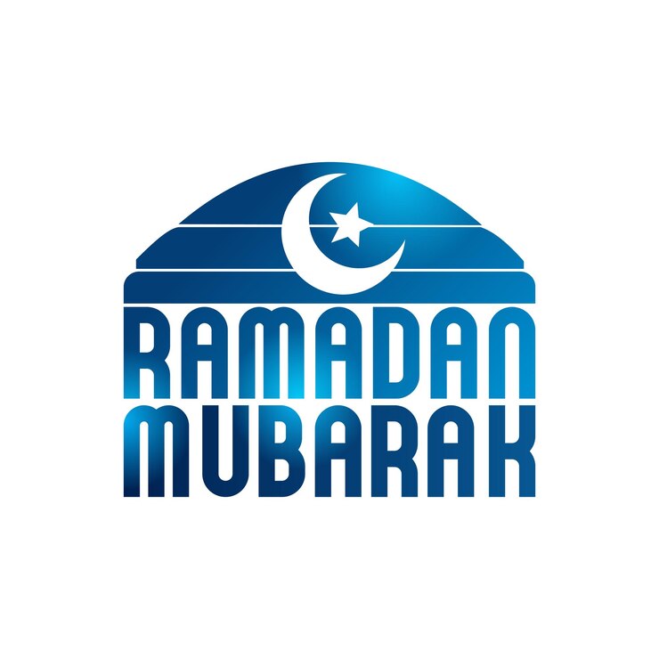 saludos islámicos ramadan mubarak diseño de tarjeta con luna
