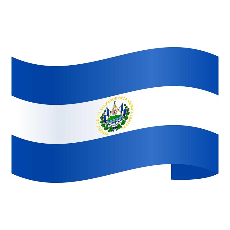 El Salvador colores icono dibujos animados vector Día de la bandera Cultura web