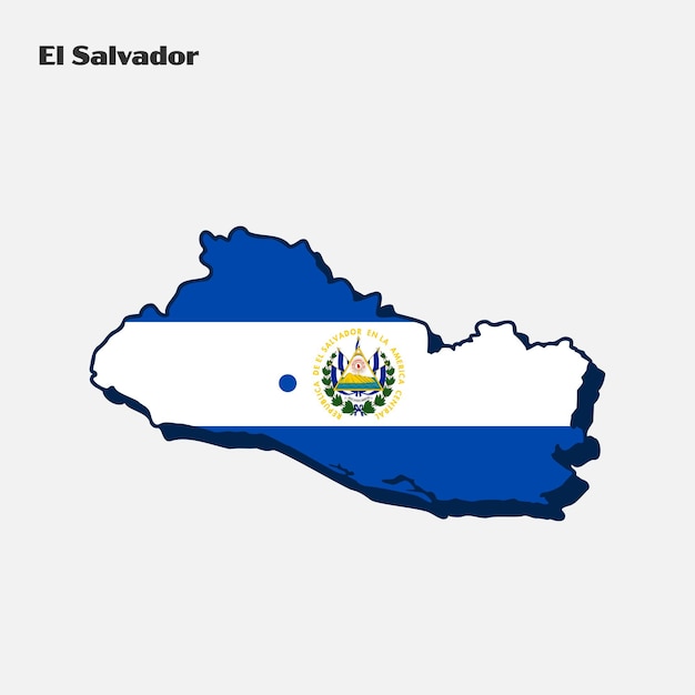 El salvador país nación bandera mapa infografía