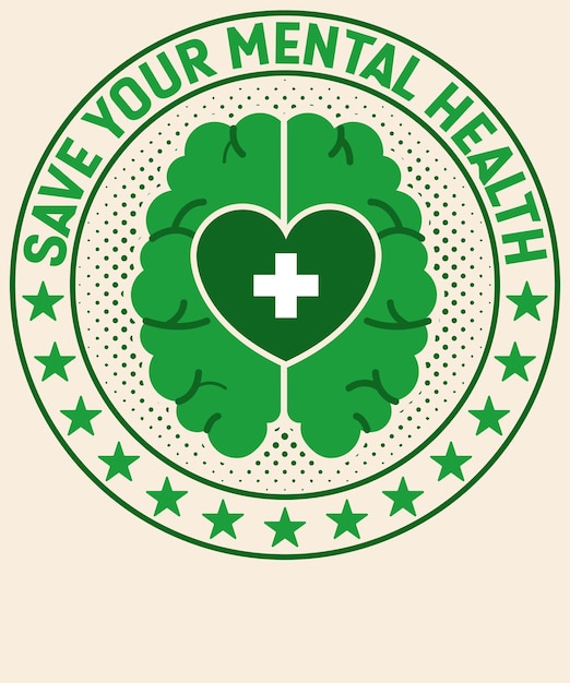 Salve su salud mental Diseño gráfico
