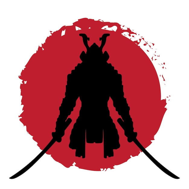 Samurai ilustración vectorial