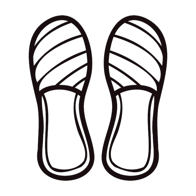 Sandalias de mujer dibujadas a mano en estilo garabato