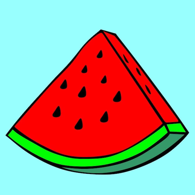 sandía dibujos animados dibujo arte boceto diseño fruta fresca