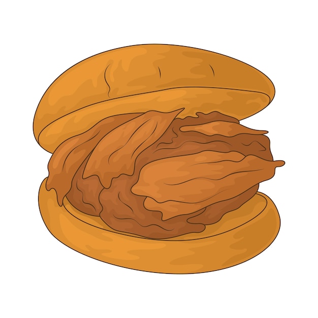 Sándwich de carne de cerdo tirado