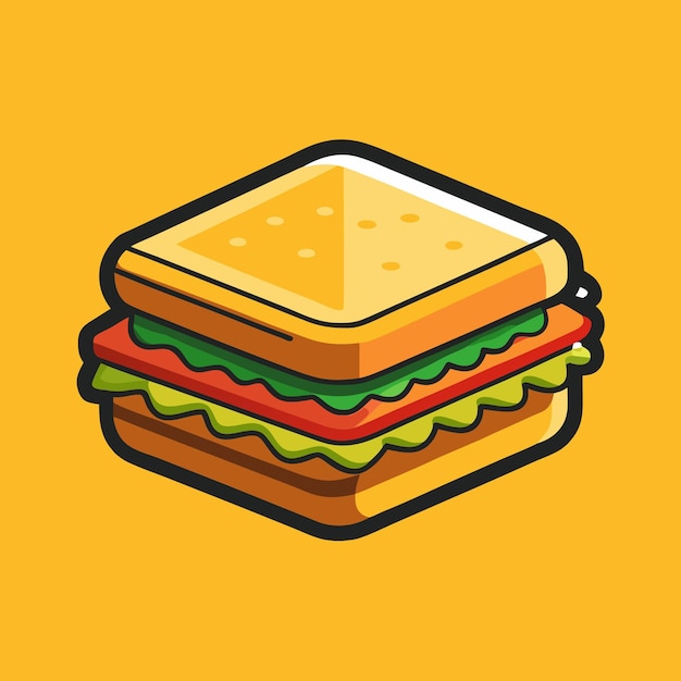Un sándwich con un sándwich en la parte superior y un sándwitch en la parte inferior