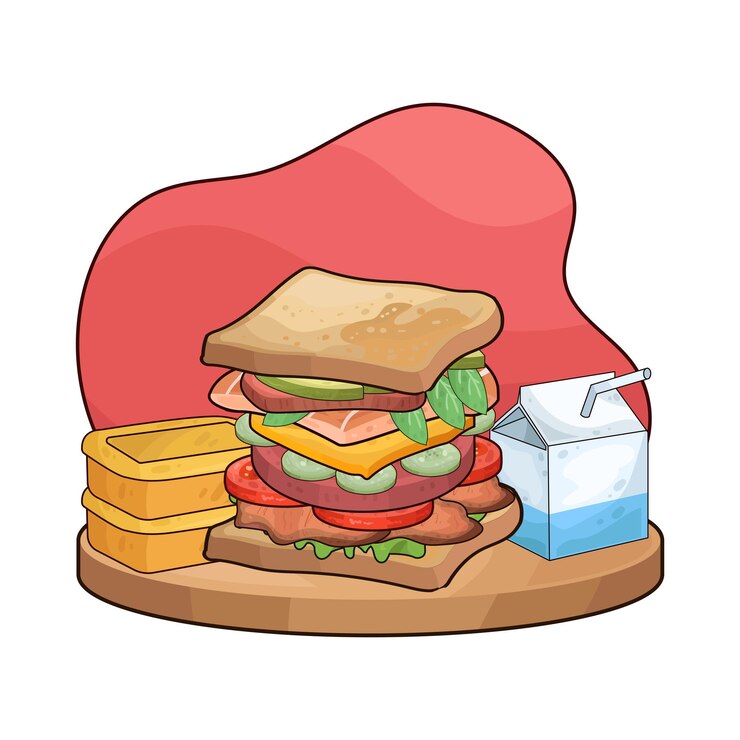 Vector el sándwich.