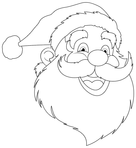 Santa Claus alegre con una sonrisa feliz