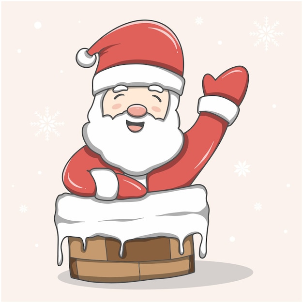 Santa Claus es un dibujo animado de Navidad.