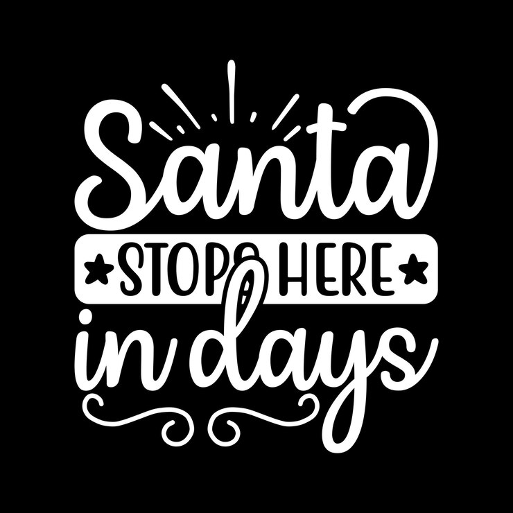 Santa se detiene aquí en días