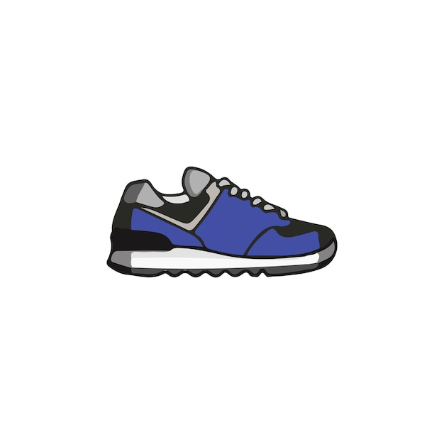 Vector sapatos deportivos con icono de tipo vectorial