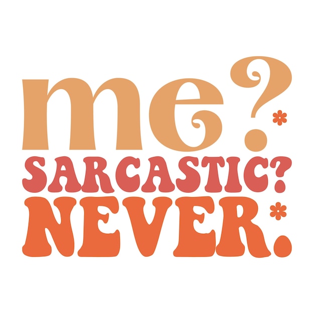 sarcasmo diseño retro svg y descarga digital