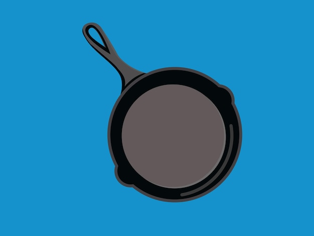 Sartén de hierro fundido negro sartén olla cocina