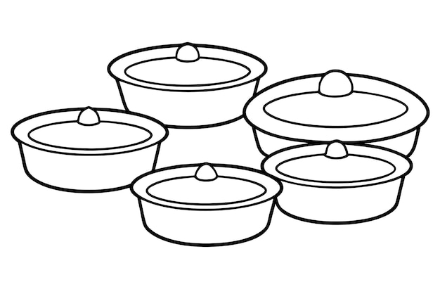 La sartén de pastel es un arte de línea simple pero elegante para los entusiastas de la panadería 2