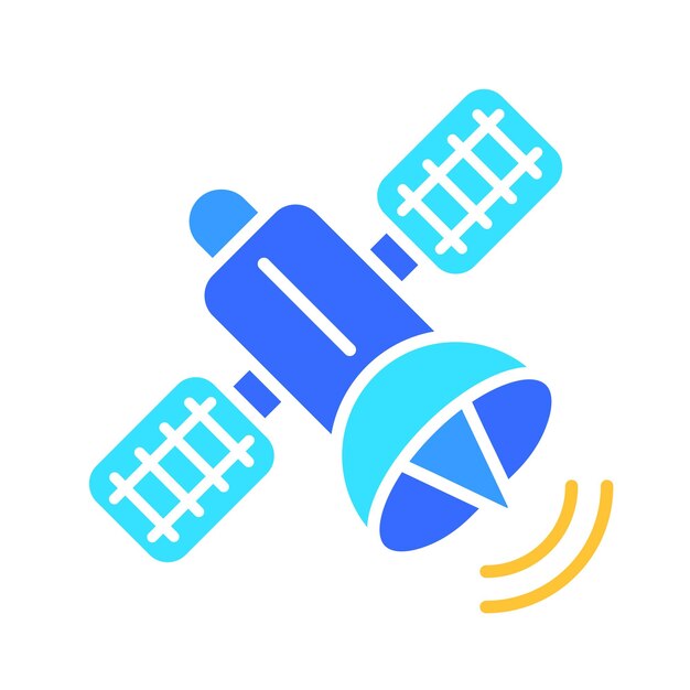 Satélite transmite icono de línea de datos Memoria información almacenamiento contactos personalización número comunicación Vector icono de color sobre fondo blanco para negocios y publicidad