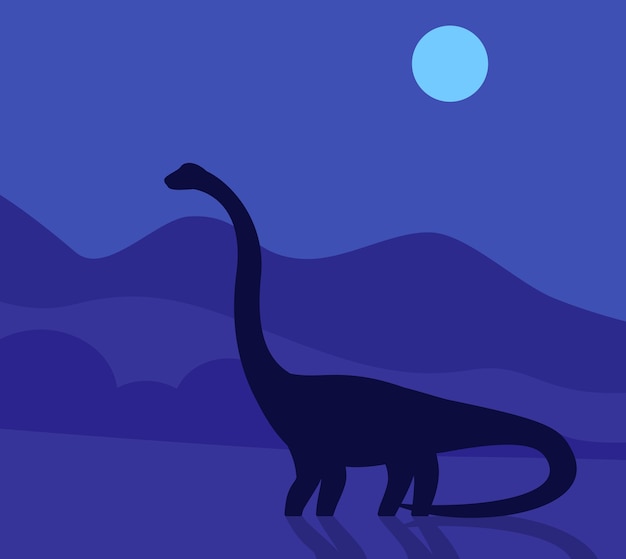 Saurópodo, dinosaurio de noche