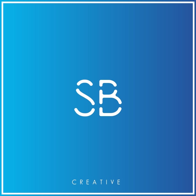 SB Premium Vector último diseño del logotipo Creative Logo Vector Ilustración de las letras del logotipo Logo Creative