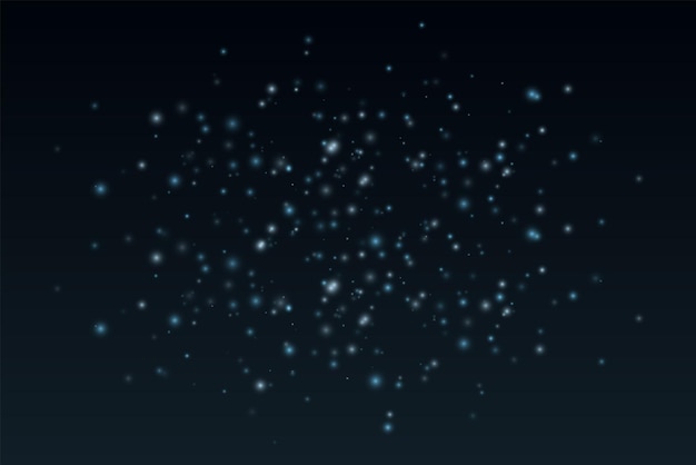 Scattered floating particles with various sizes on gradient background Creates dynamic composition with depth and ambient atmosphere