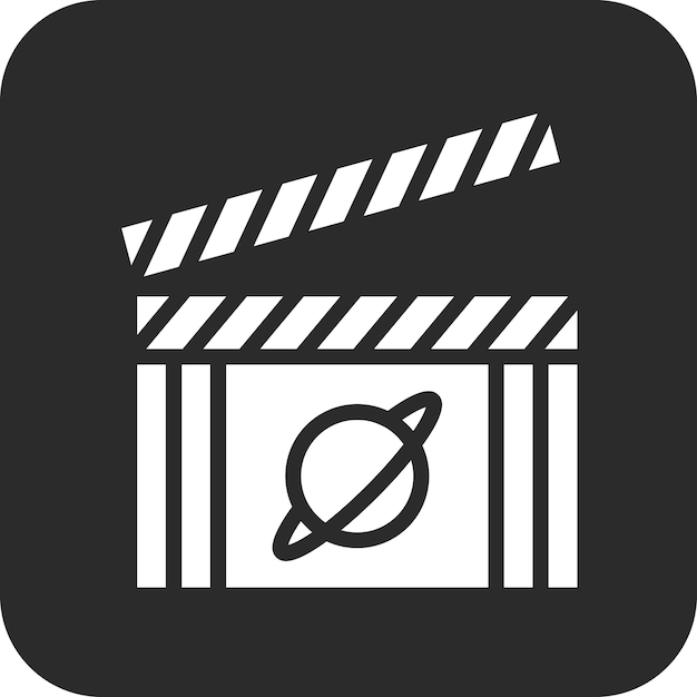 Sci fi Ilustración del icono vectorial de la película del conjunto de iconos de la película